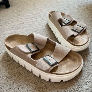 Birkenstocks - Size 39 - Arizona Chunky Suede Leather